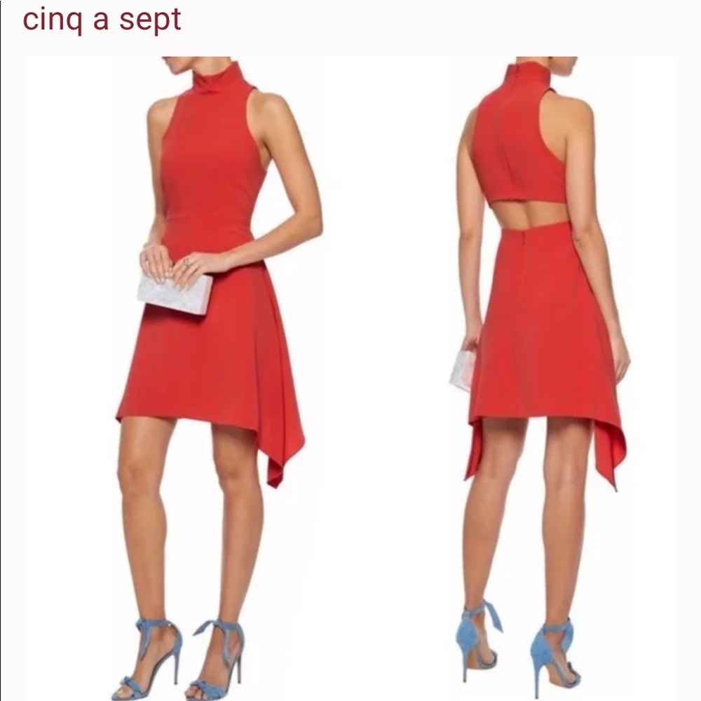 NWT Cinq a Sept Julia dress in color aura Sz 8 original $395